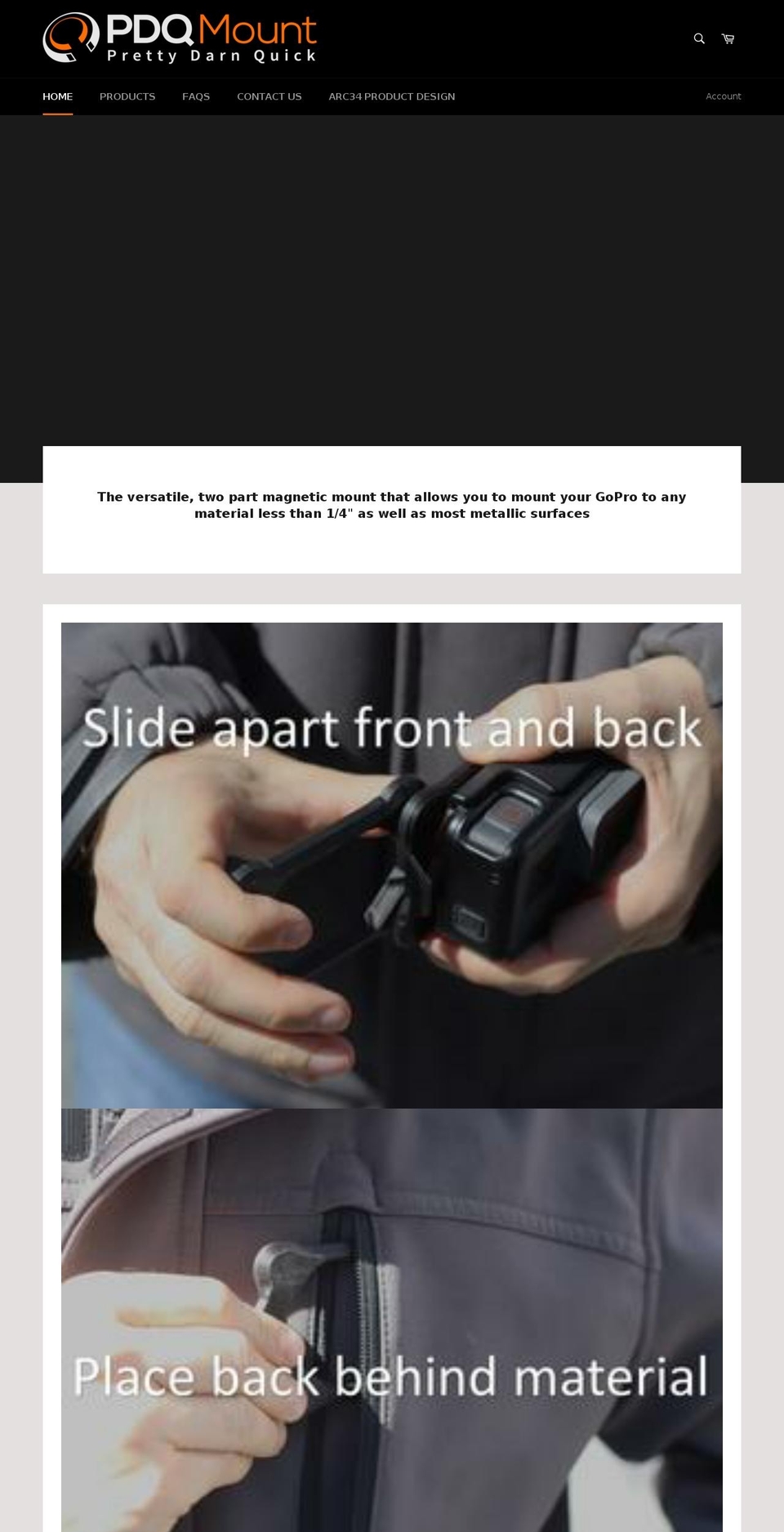 pdqmount.com — Shopify storefront screenshot