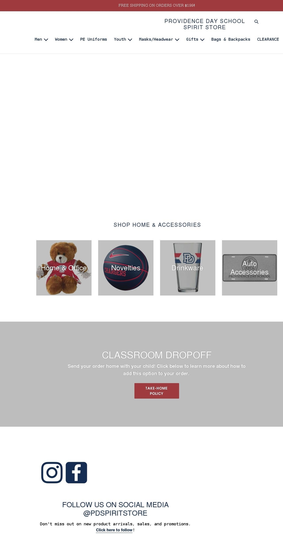 pdspiritstore.com shopify website screenshot