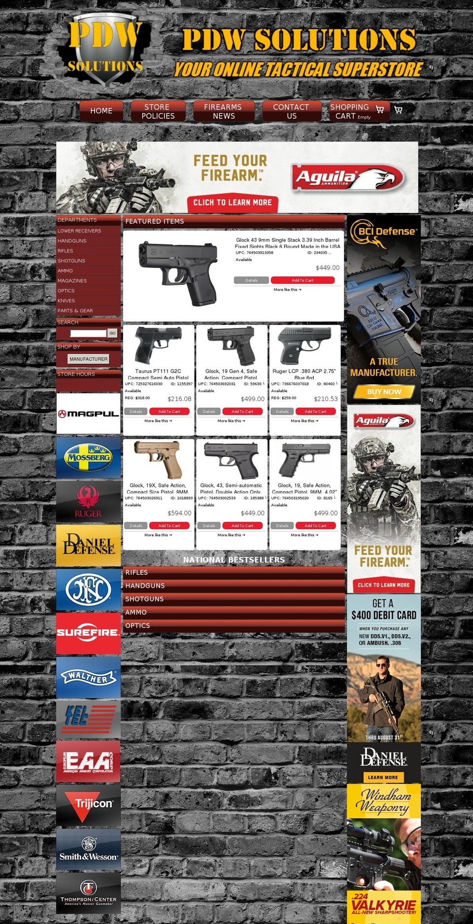 pdwsolutions.com — Shopify storefront screenshot