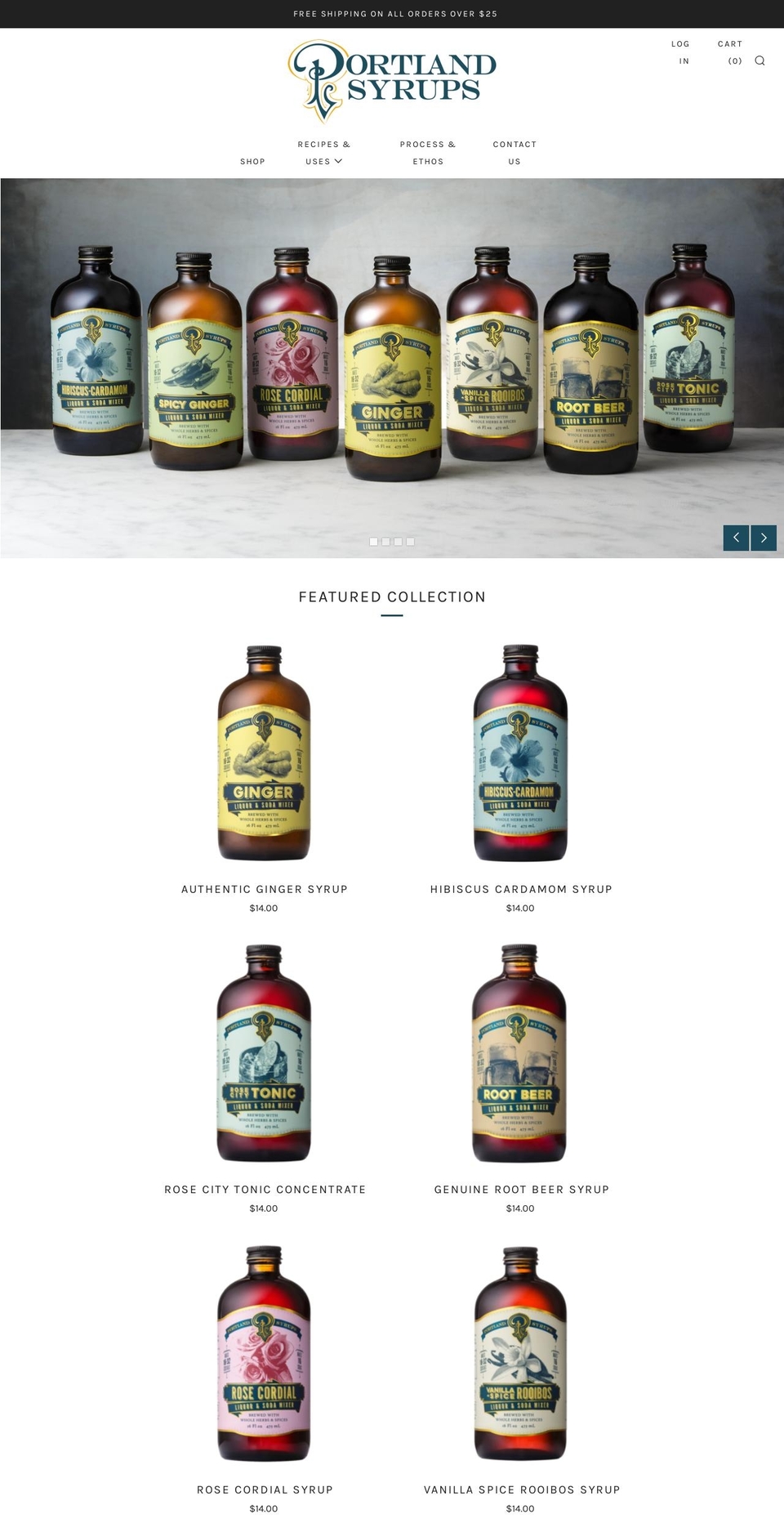 pdxcola.com — Shopify storefront screenshot