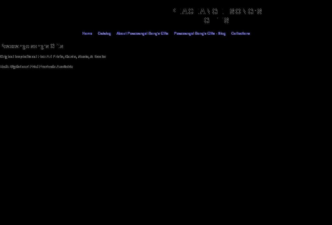 peaceangelsongsgifts.com shopify website screenshot