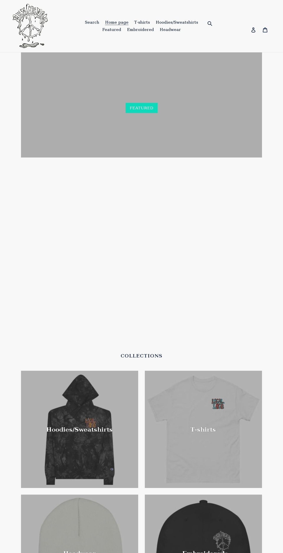 peacedom.shop shopify website screenshot