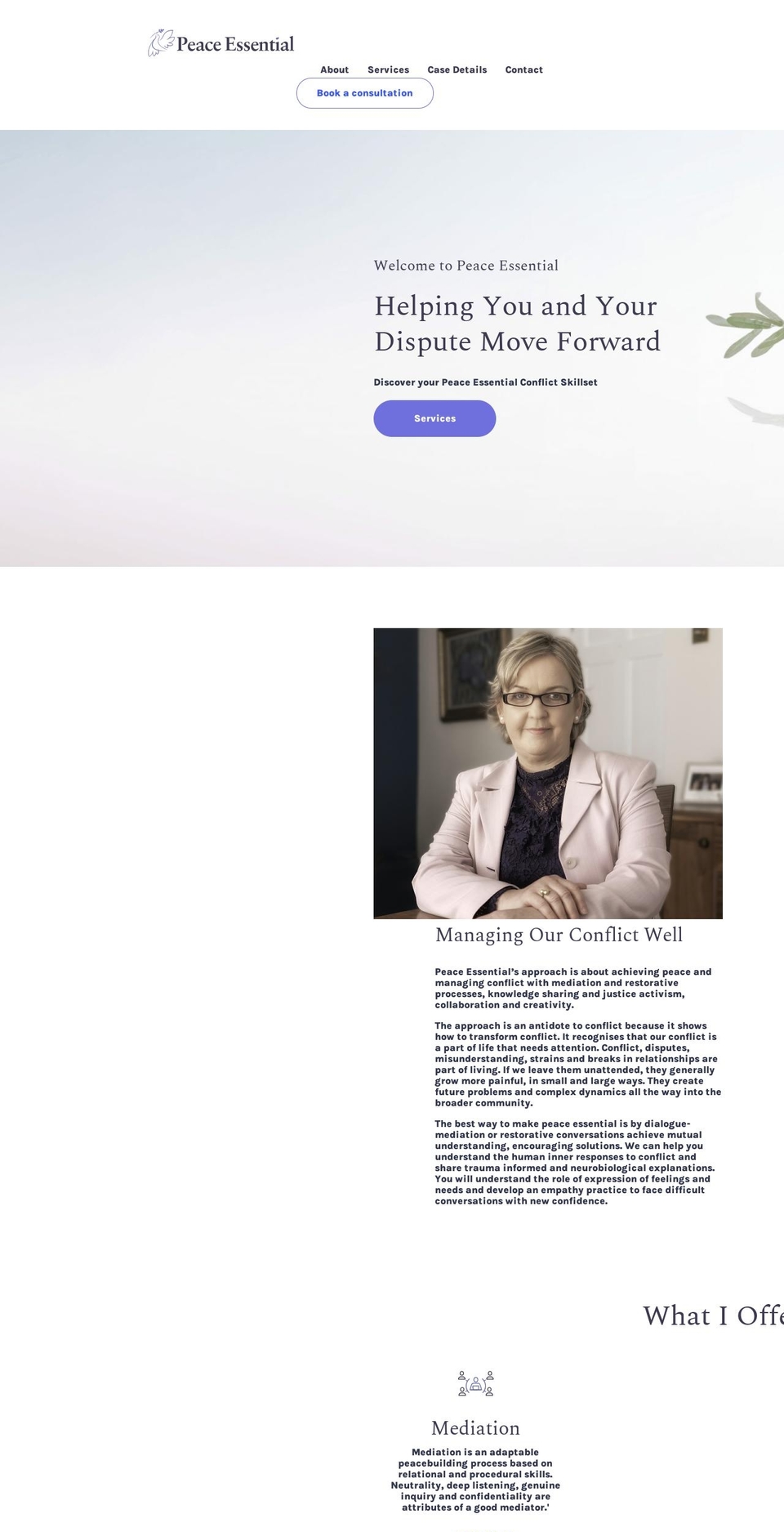 peaceessential.com — Shopify storefront screenshot