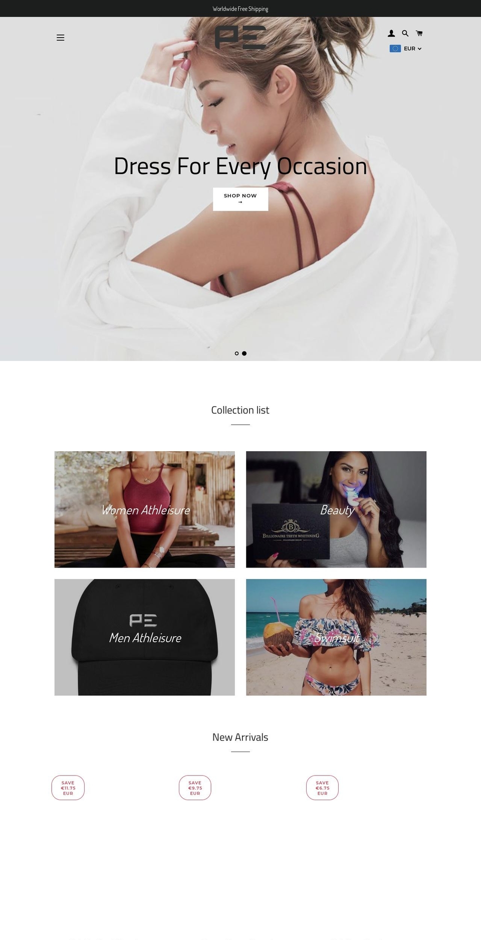 peaceful-energy.com — Shopify storefront screenshot