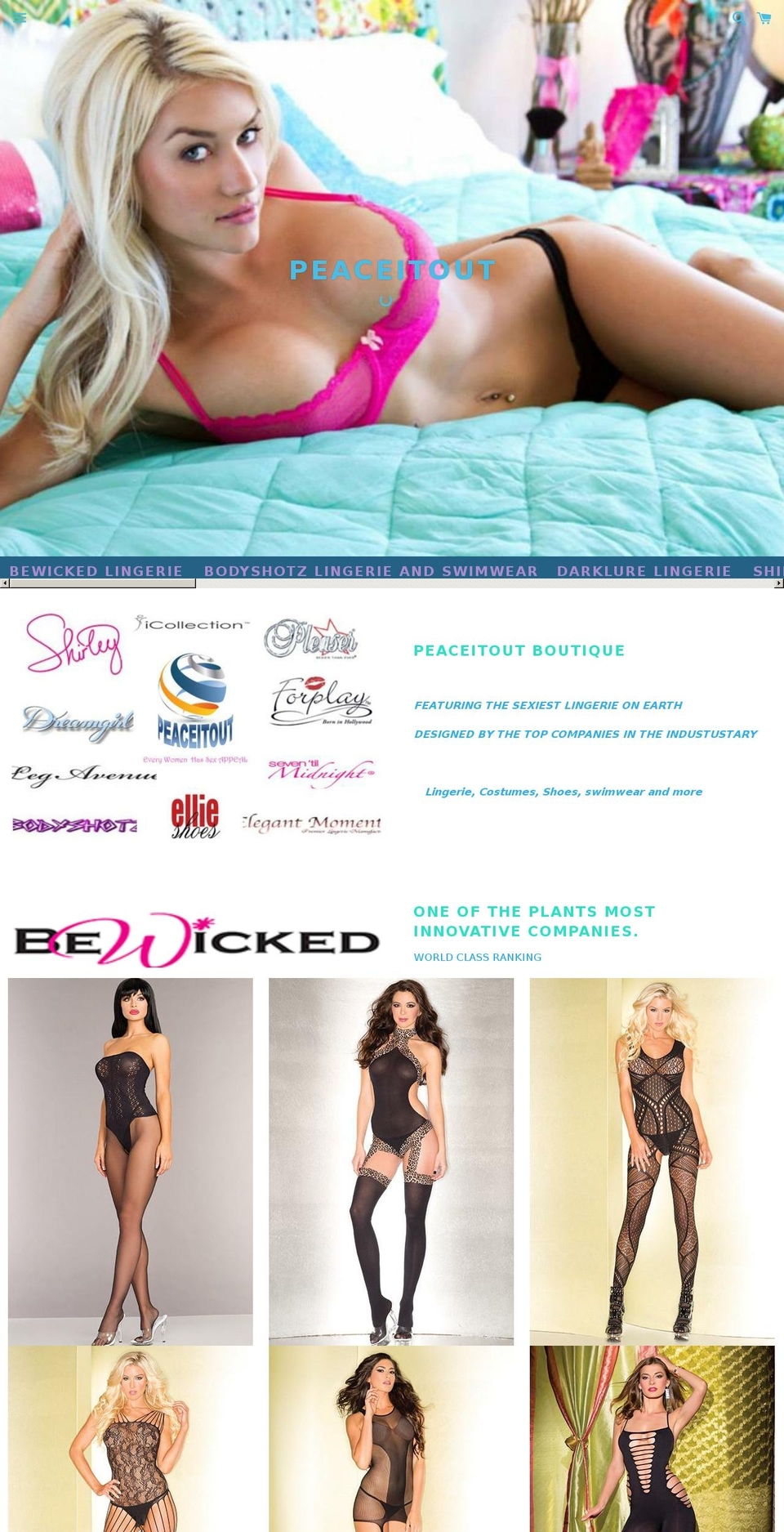 peaceitout.com shopify website screenshot