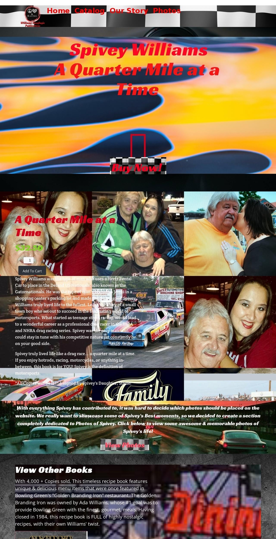 peaceloveandracing.com shopify website screenshot