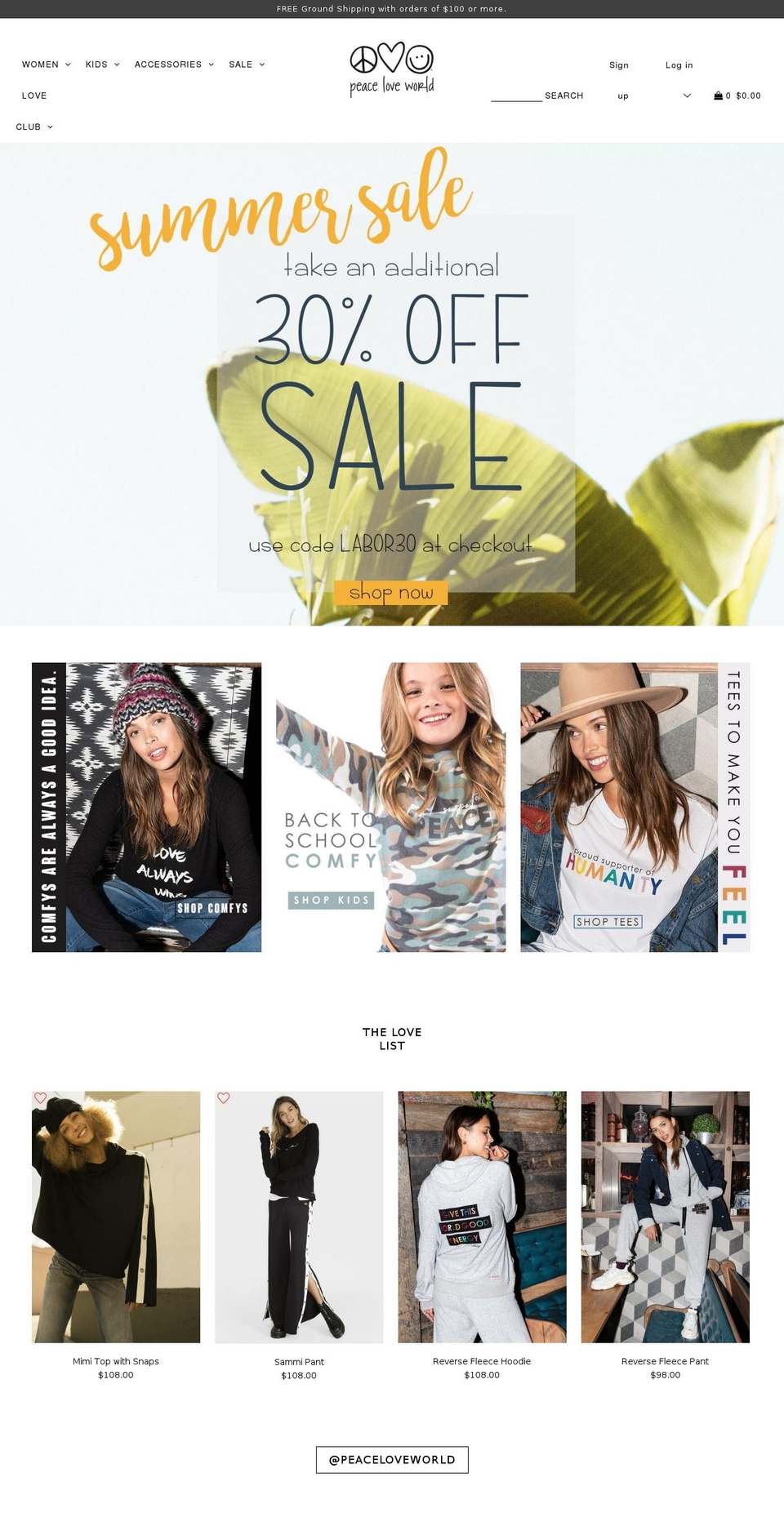 Checkout preview Shopify theme site example peaceloveeat.com