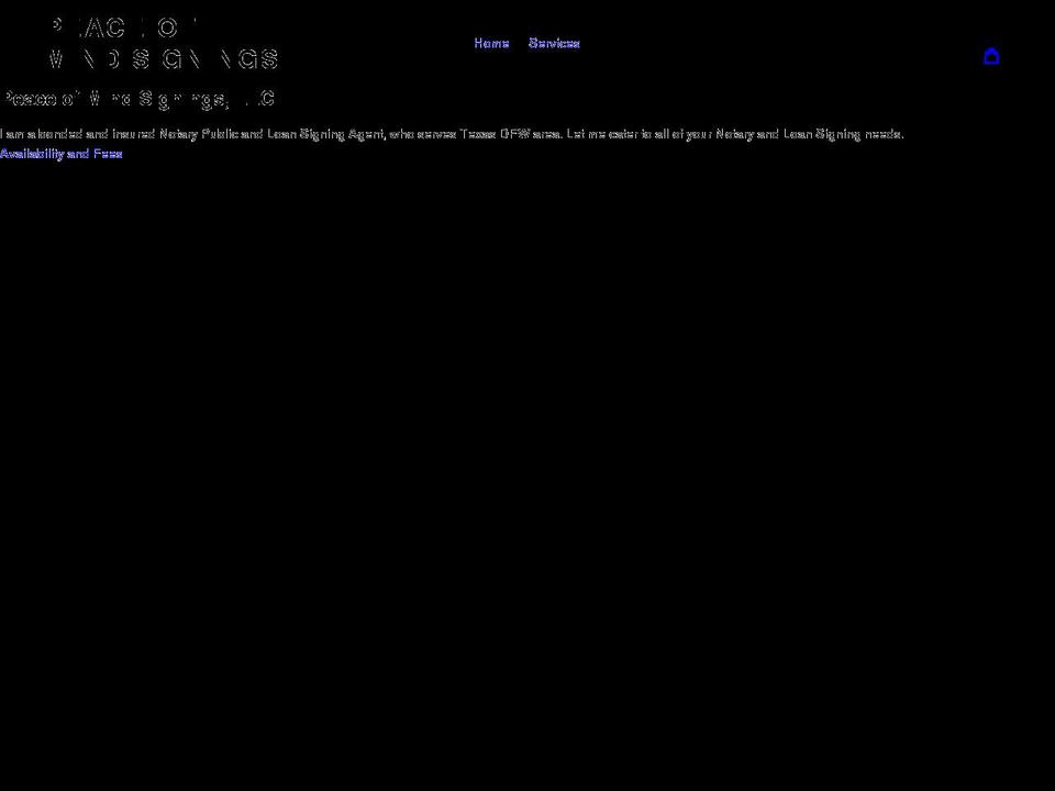 peaceofmindsignings.com shopify website screenshot