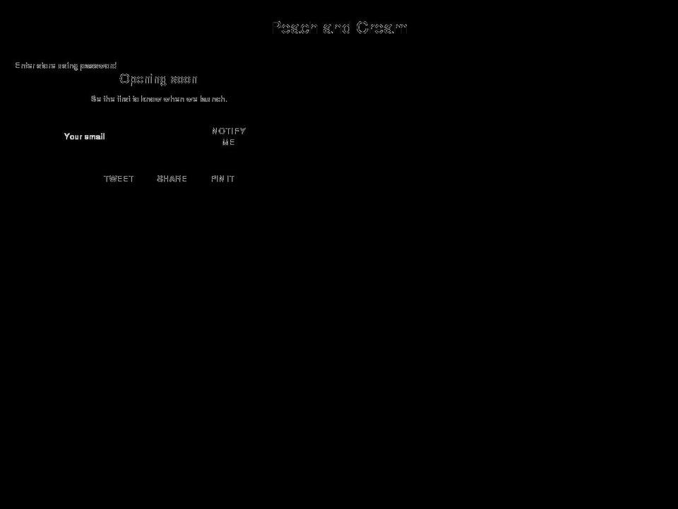 peachandcream.com shopify website screenshot