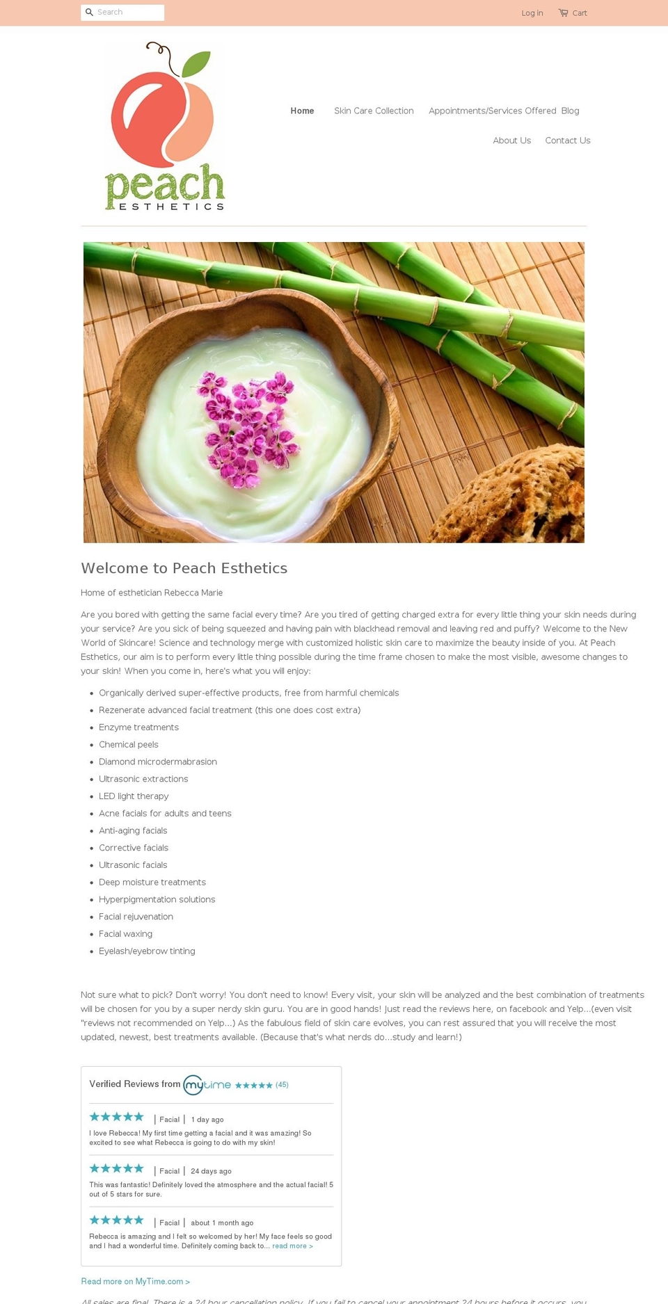 peachcoz.com shopify website screenshot