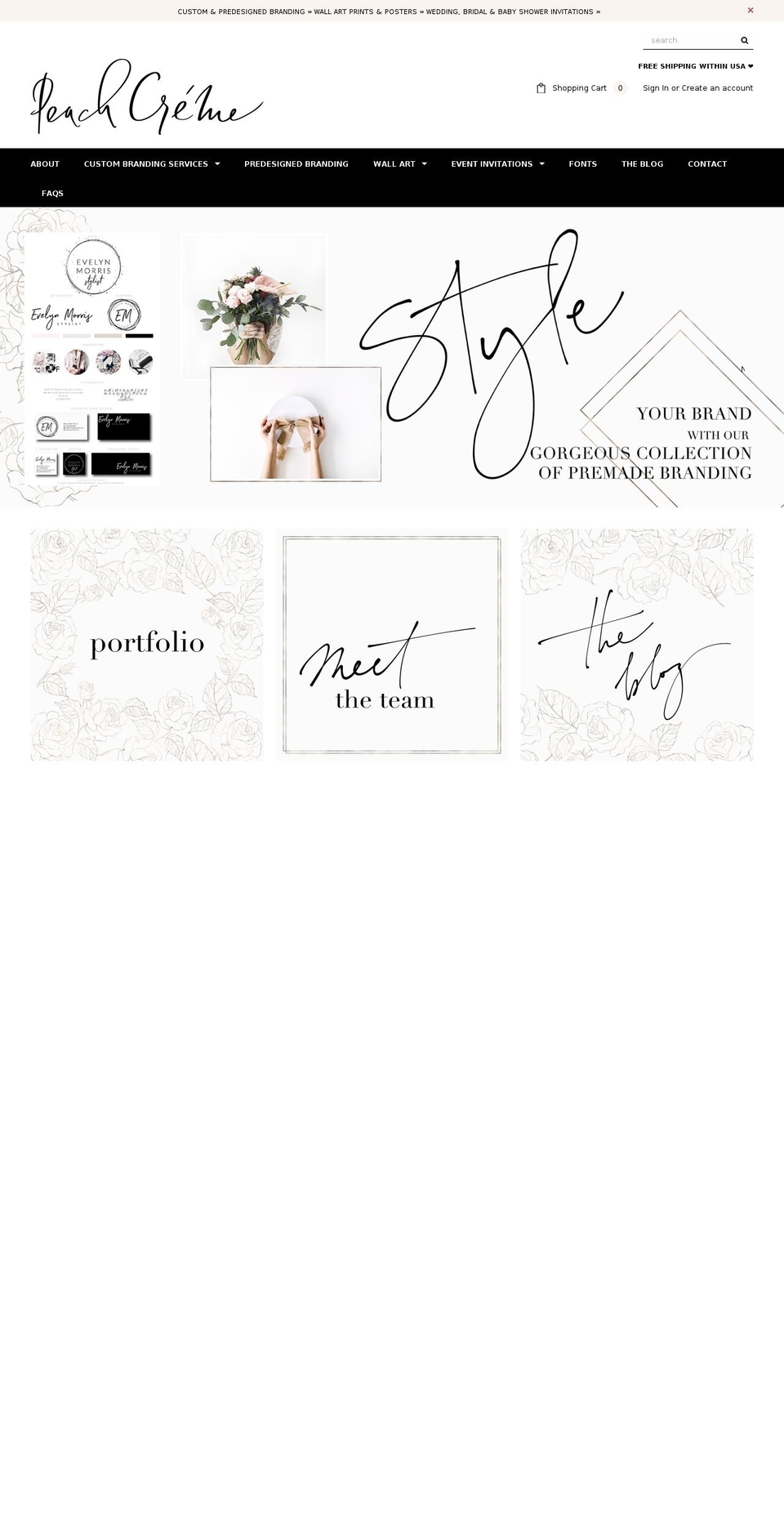 peachcreme.com shopify website screenshot