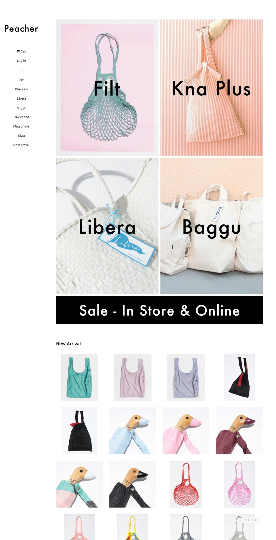 peacher-hk.com shopify website screenshot