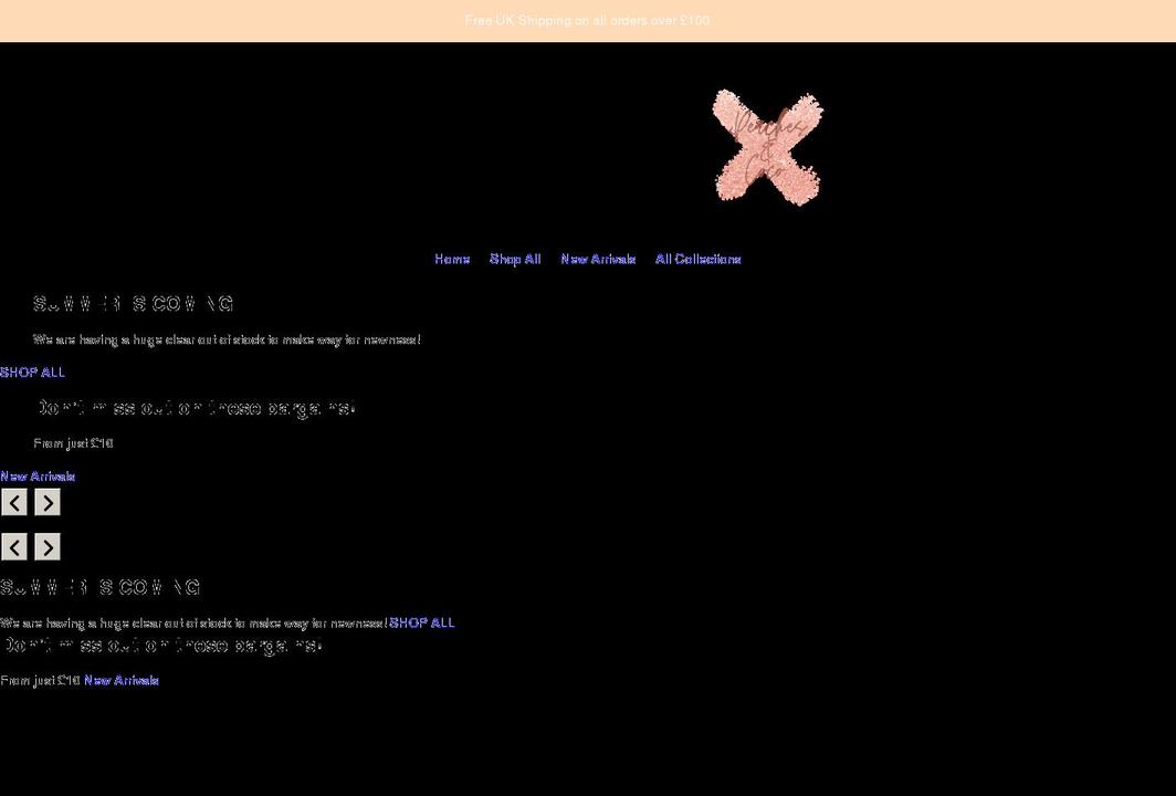 peachesandcoco.co.uk shopify website screenshot
