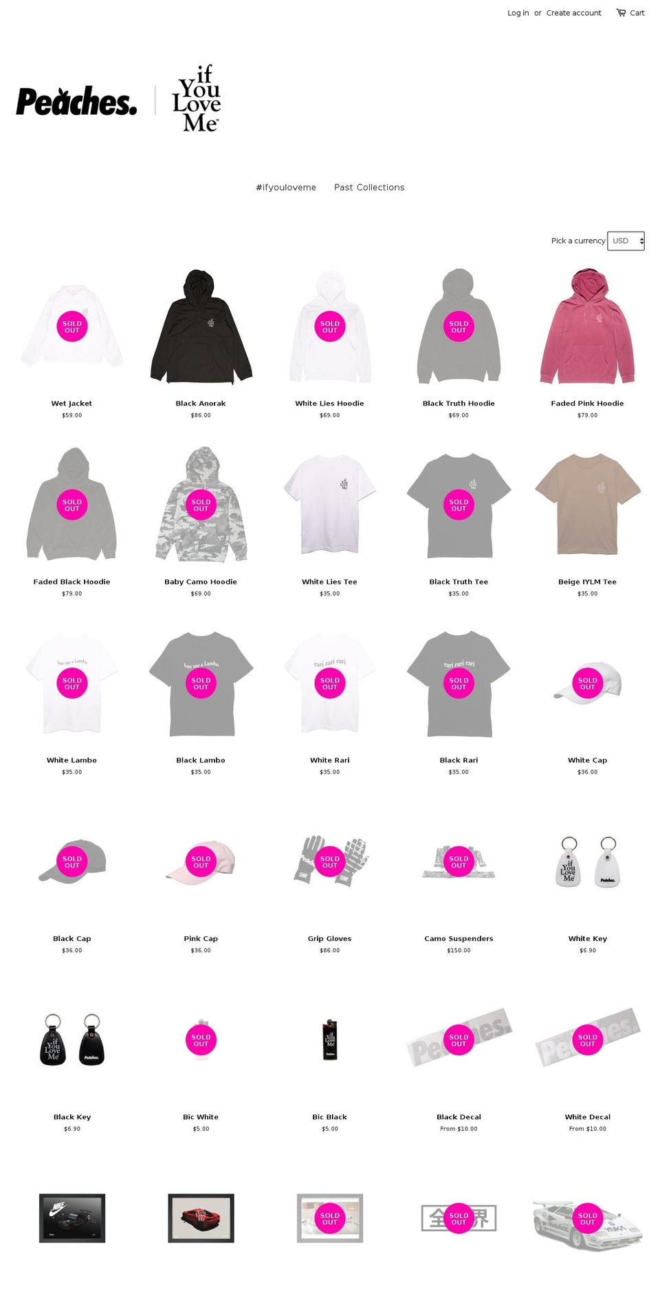 peachesandsons-official.myshopify.com shopify website screenshot