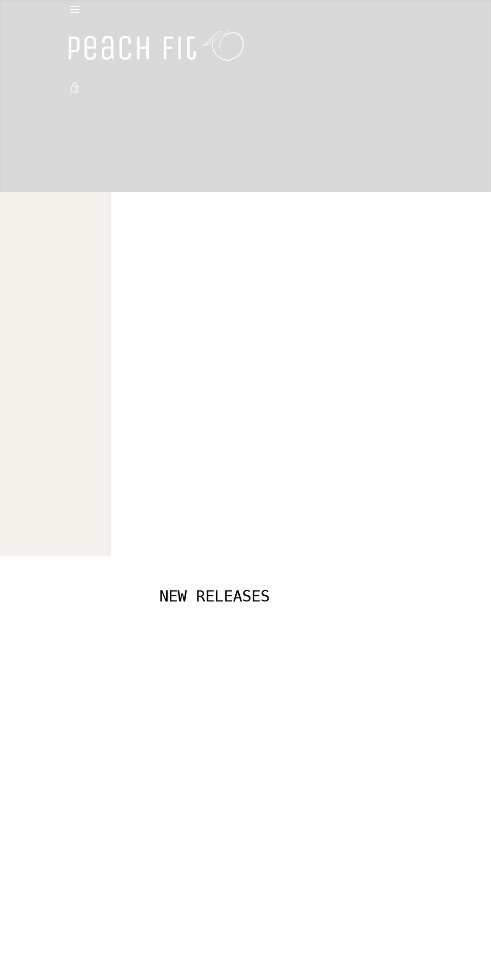 peachfitclothing.com — Shopify storefront screenshot