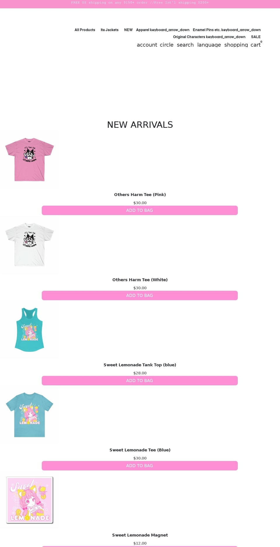 peachiieshop.com — Shopify storefront screenshot