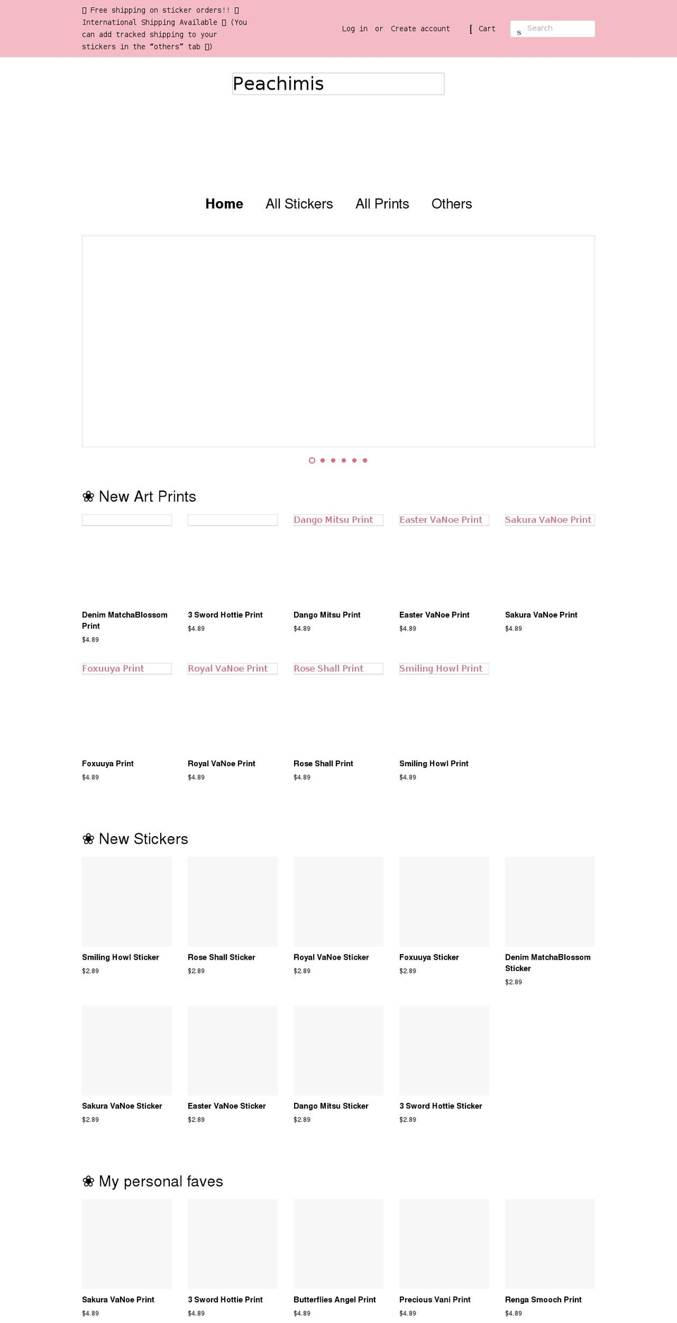 peachimis.com shopify website screenshot