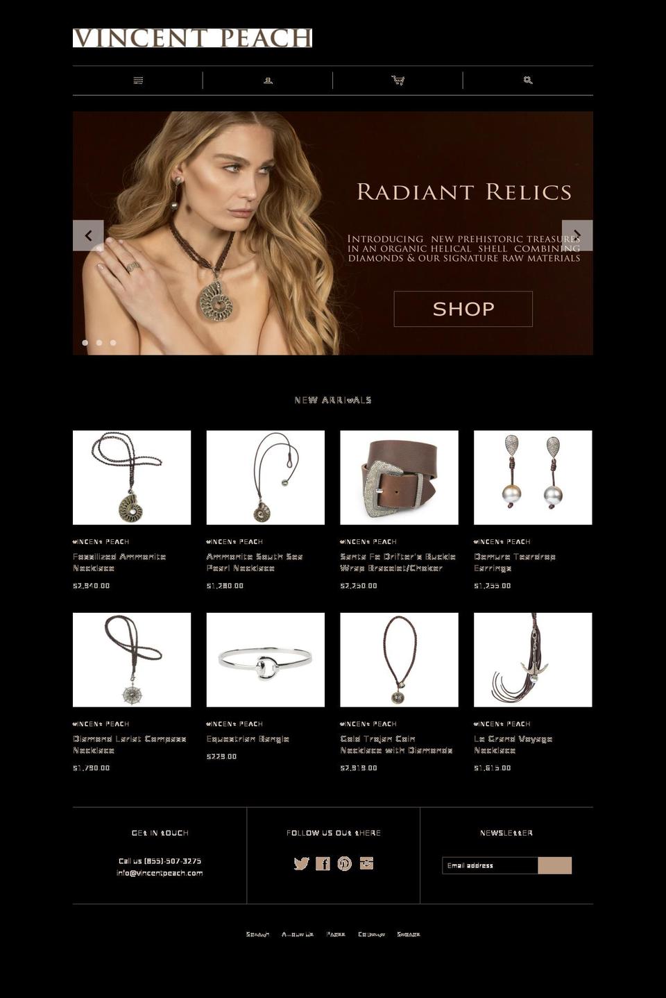 peachpearl.com shopify website screenshot