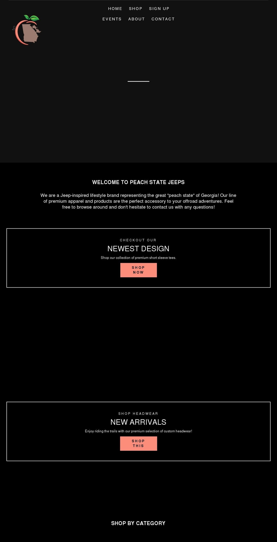 peachstatejeeps.com shopify website screenshot