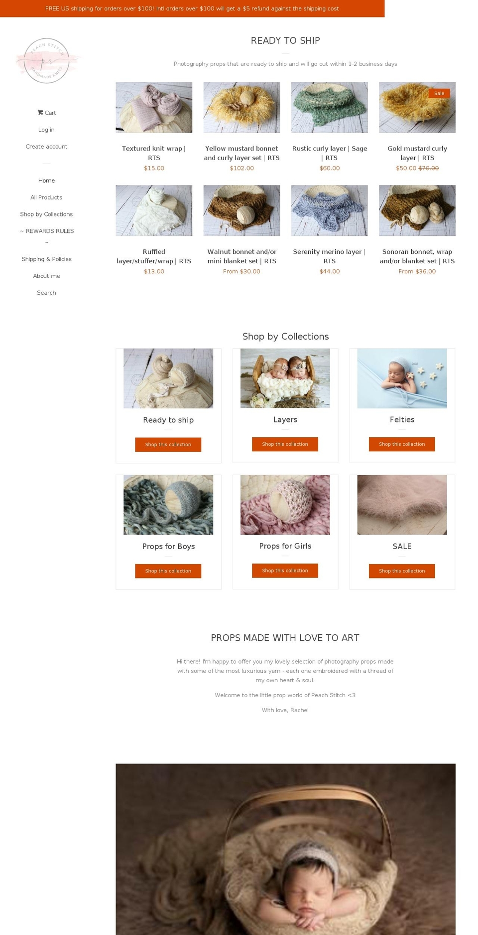 peachstitch.com shopify website screenshot
