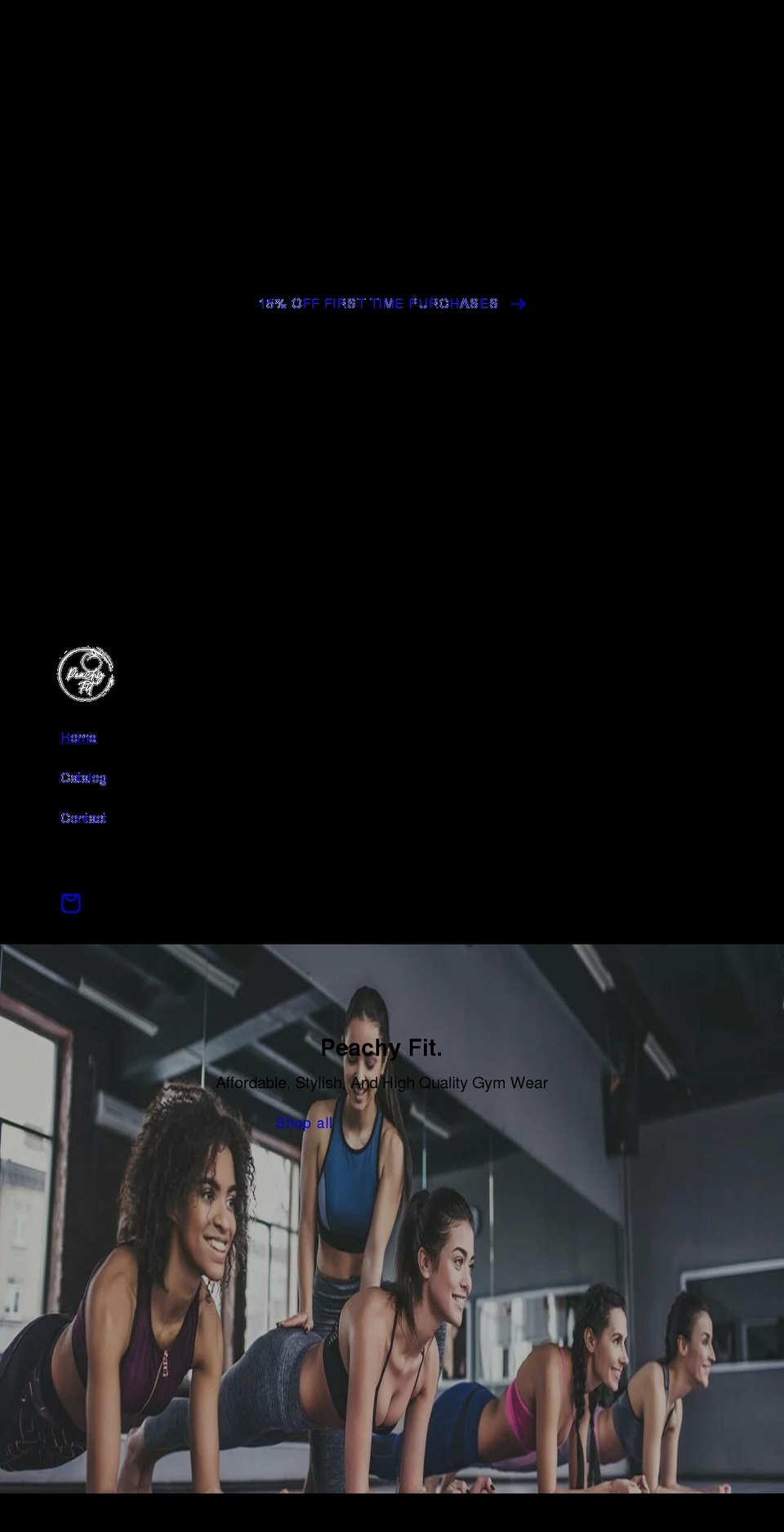 peachyfit.net shopify website screenshot