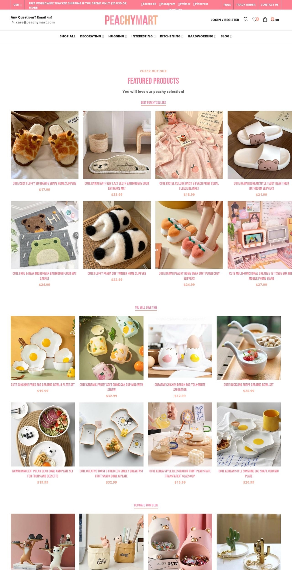 peachymartshop.myshopify.com shopify website screenshot