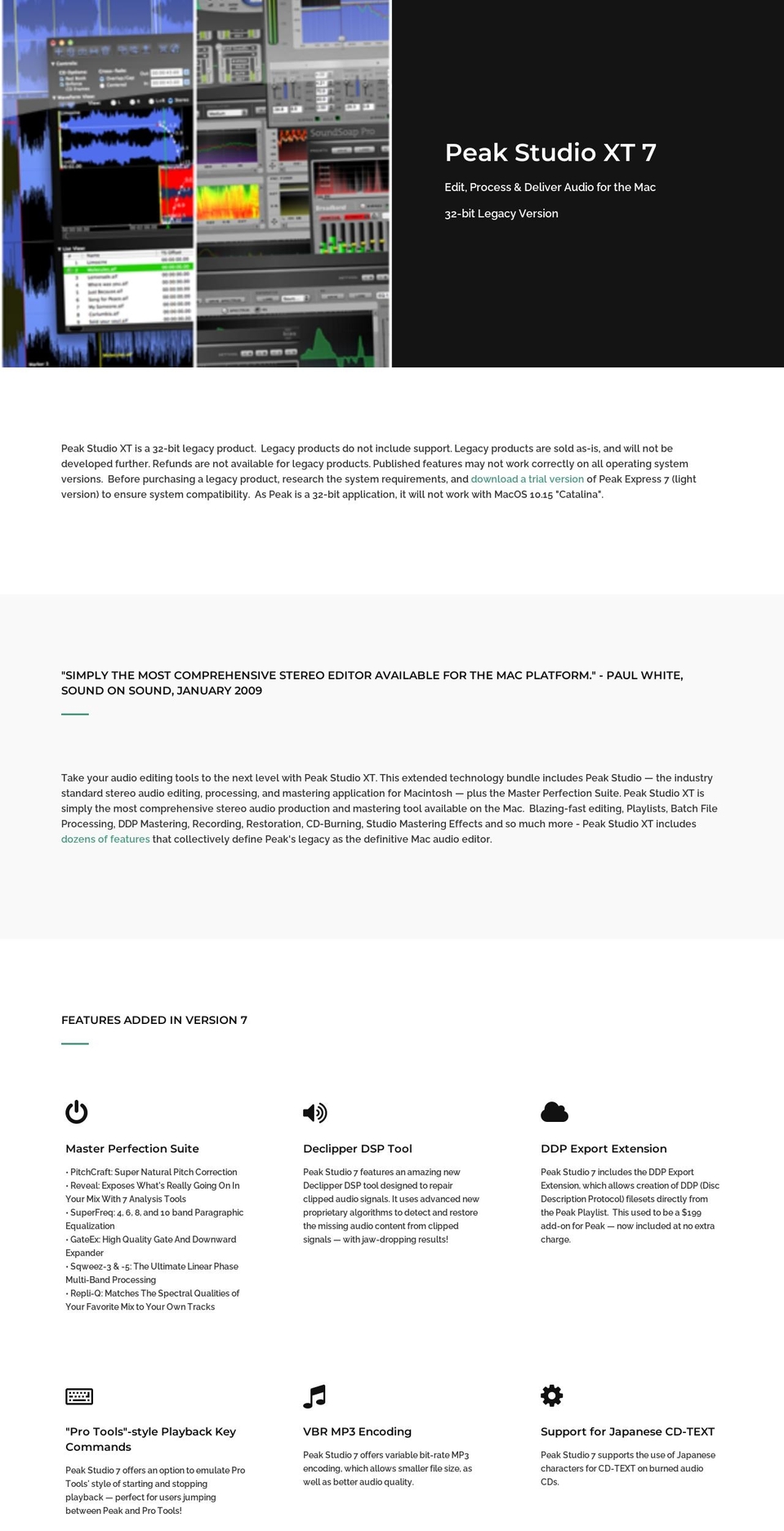 peak-audio-editor.myshopify.com shopify website screenshot
