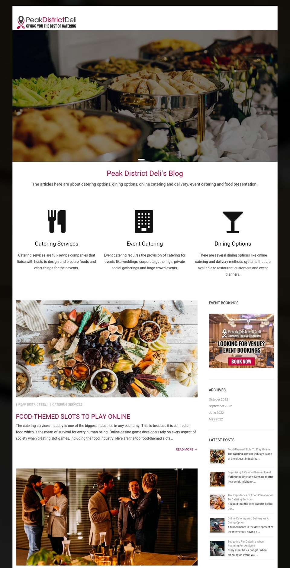 peakdistrictdeli.com — Shopify storefront screenshot