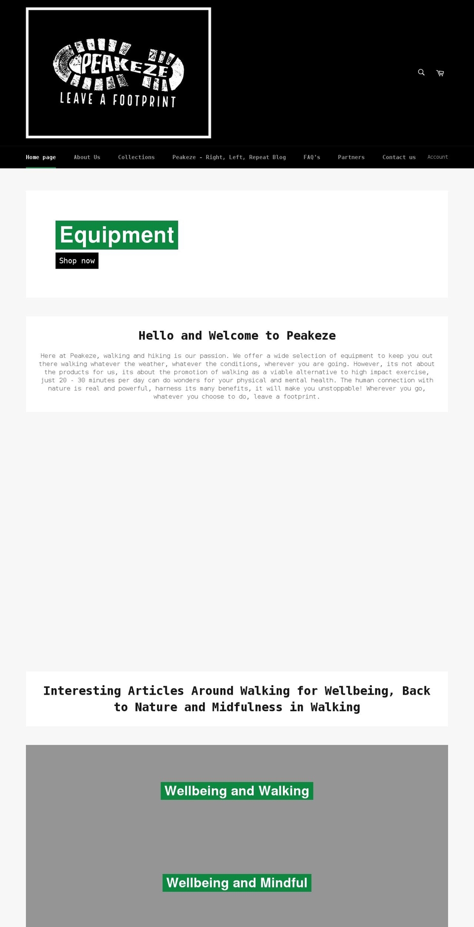 peakeze.com shopify website screenshot