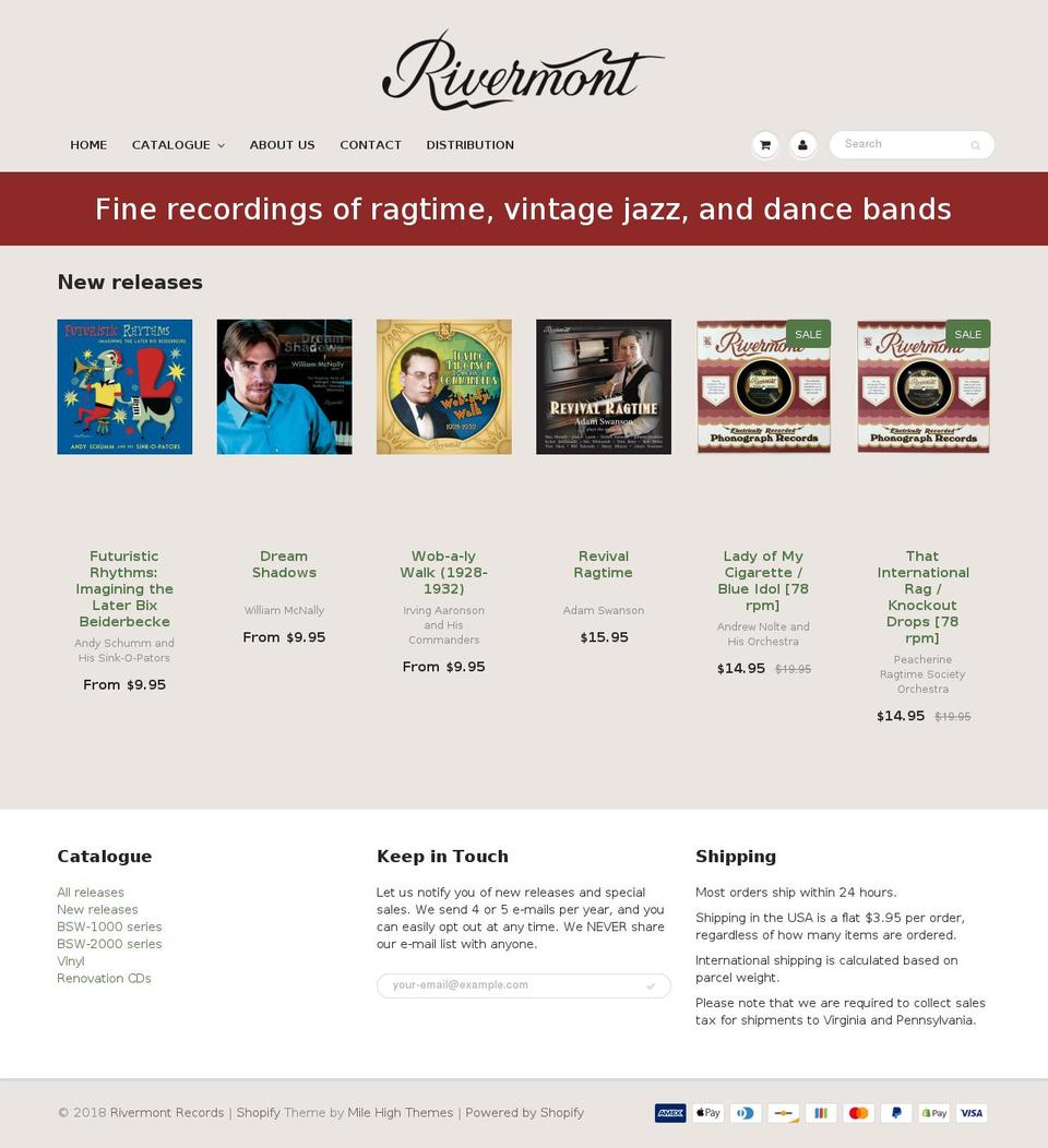 peaklandrecords.com — Shopify storefront screenshot
