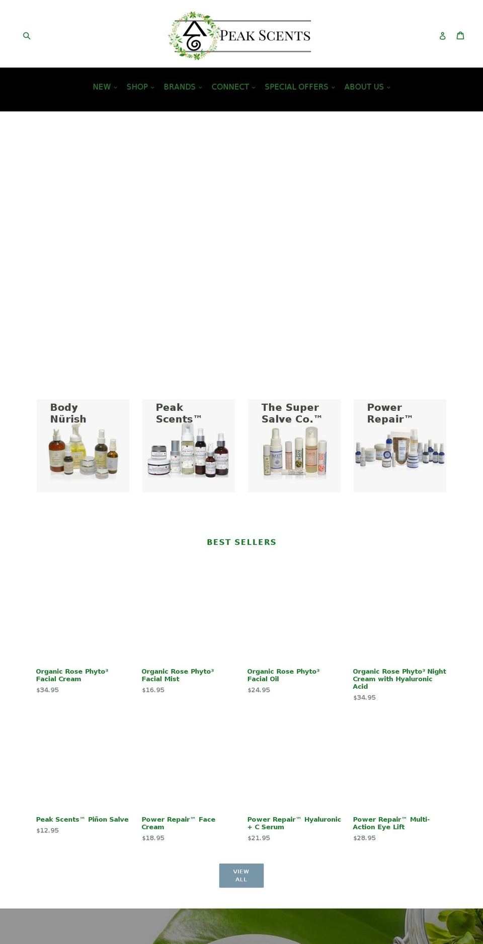 peakscents.com — Shopify storefront screenshot