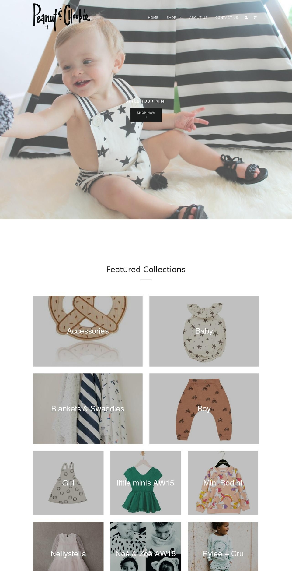 peanutandchoobie.com shopify website screenshot