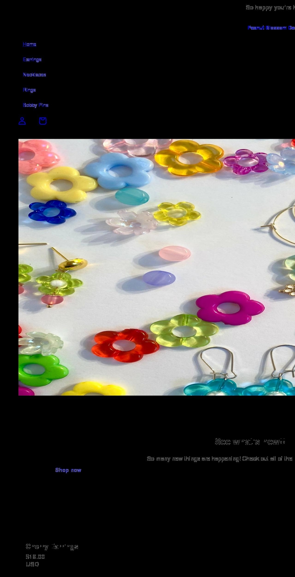 peanutblossomdesign.com shopify website screenshot