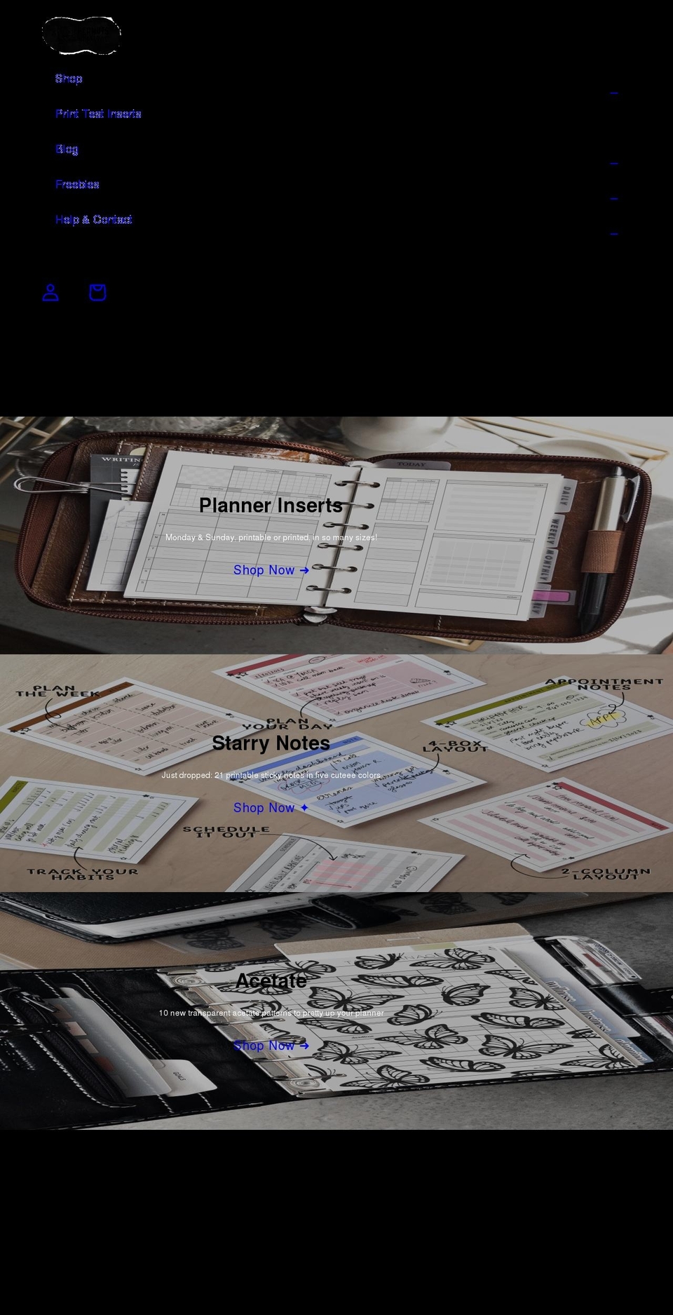 peanutsplannerco.com — Shopify storefront screenshot