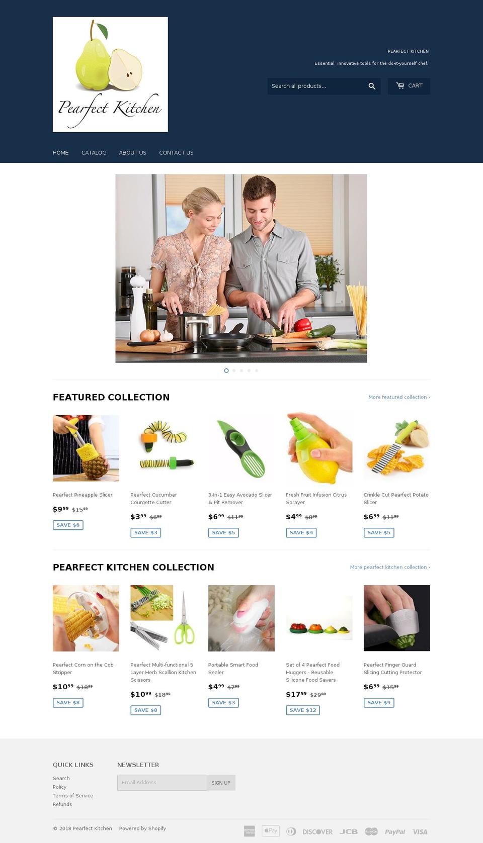 pearfectkitchen.com — Shopify storefront screenshot