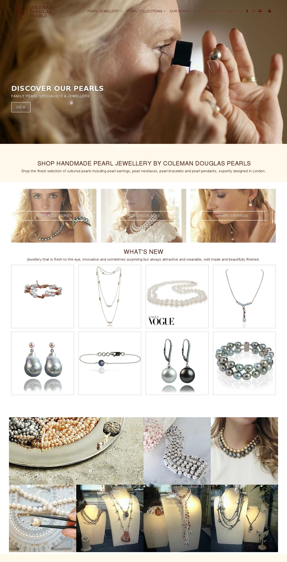 pearl.center shopify website screenshot