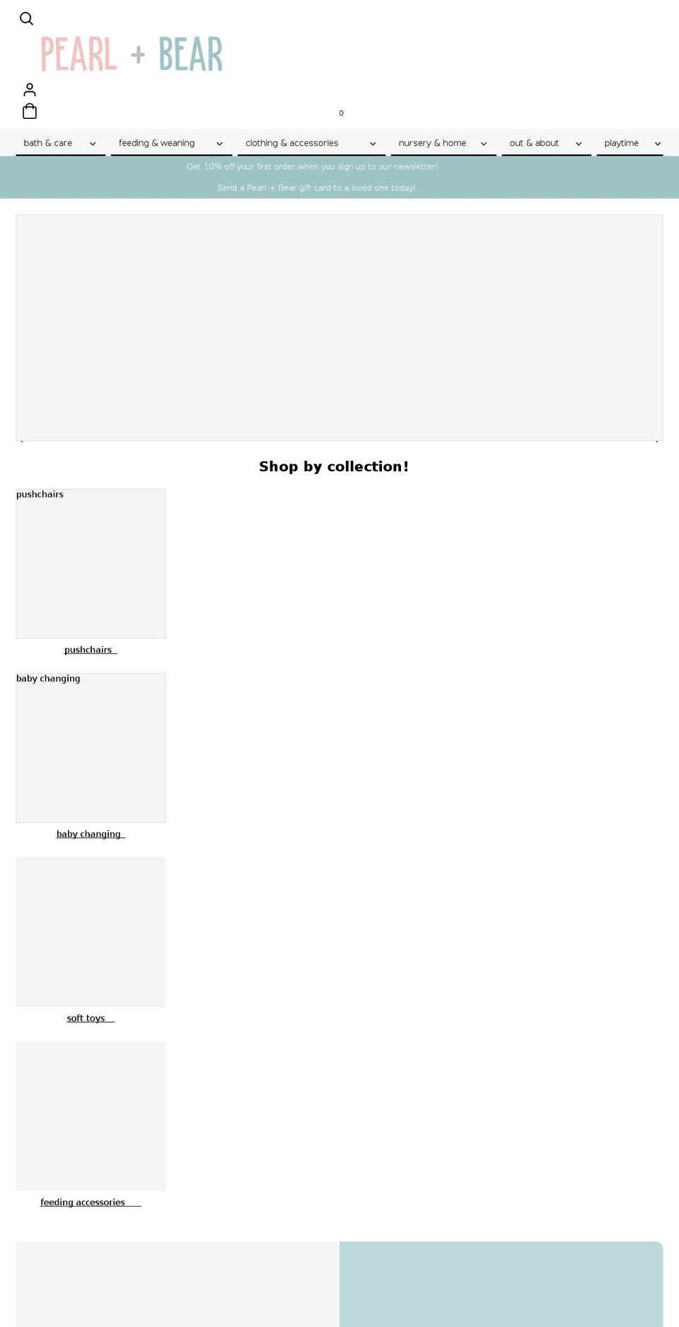 pearlandbear.com shopify website screenshot