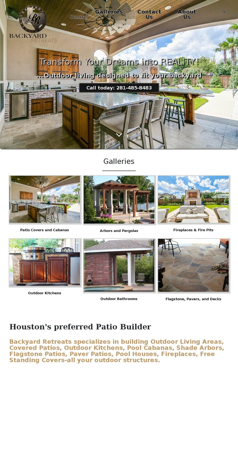pearlandpatios.com — Shopify storefront screenshot