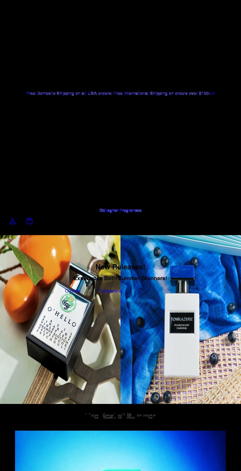 pearlescentparfums.com shopify website screenshot