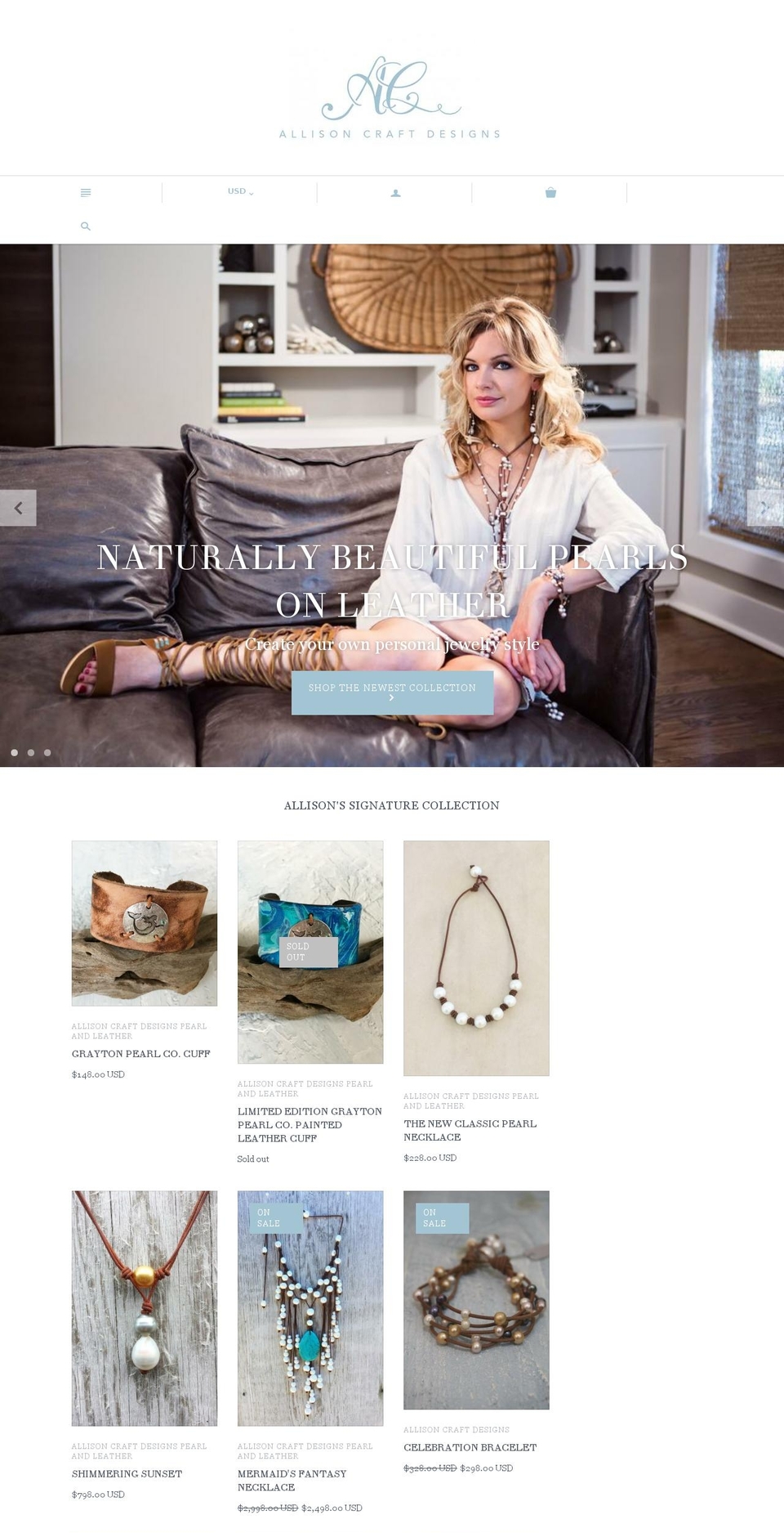 pearlkeywest.com — Shopify storefront screenshot