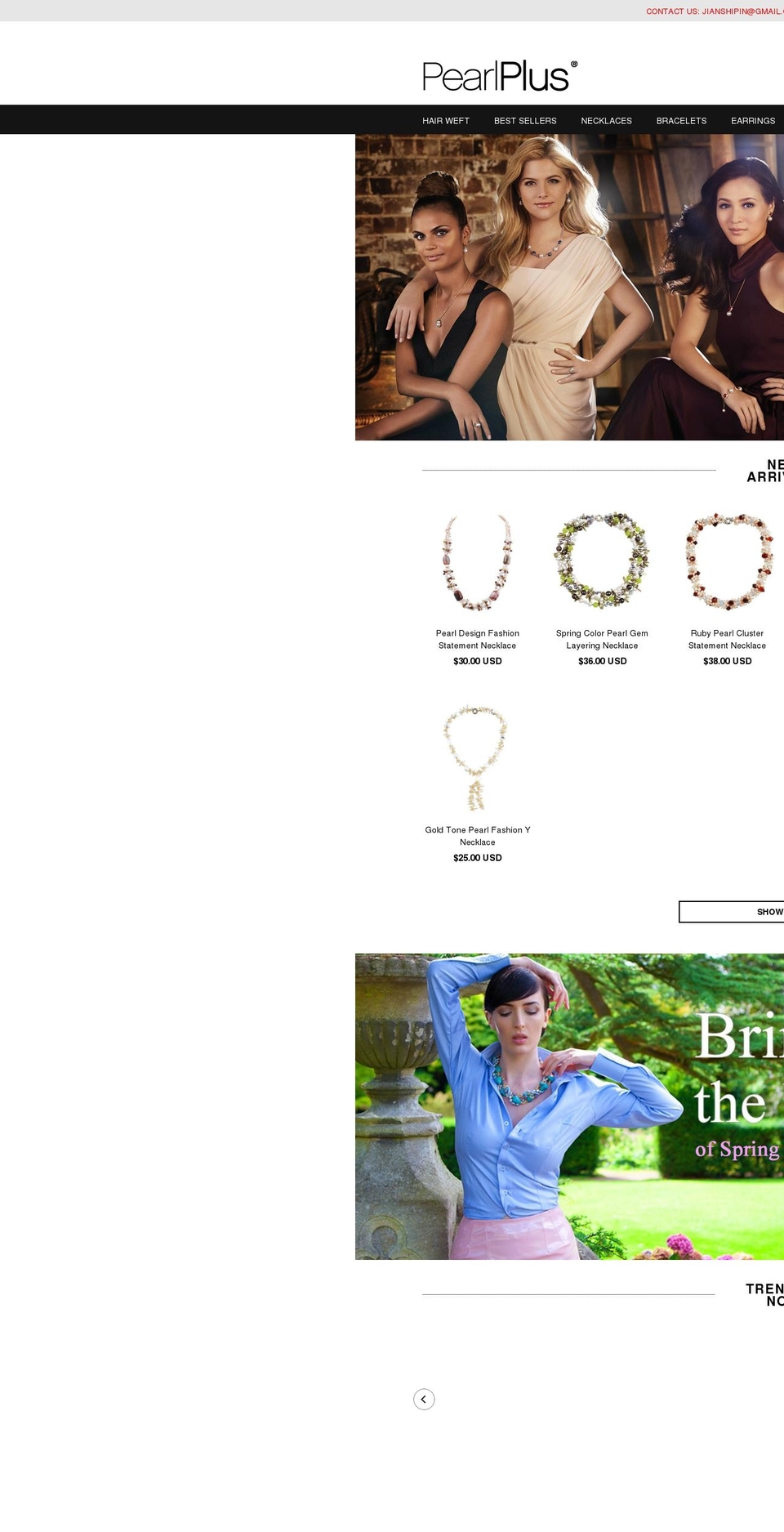 pearlplus.com shopify website screenshot