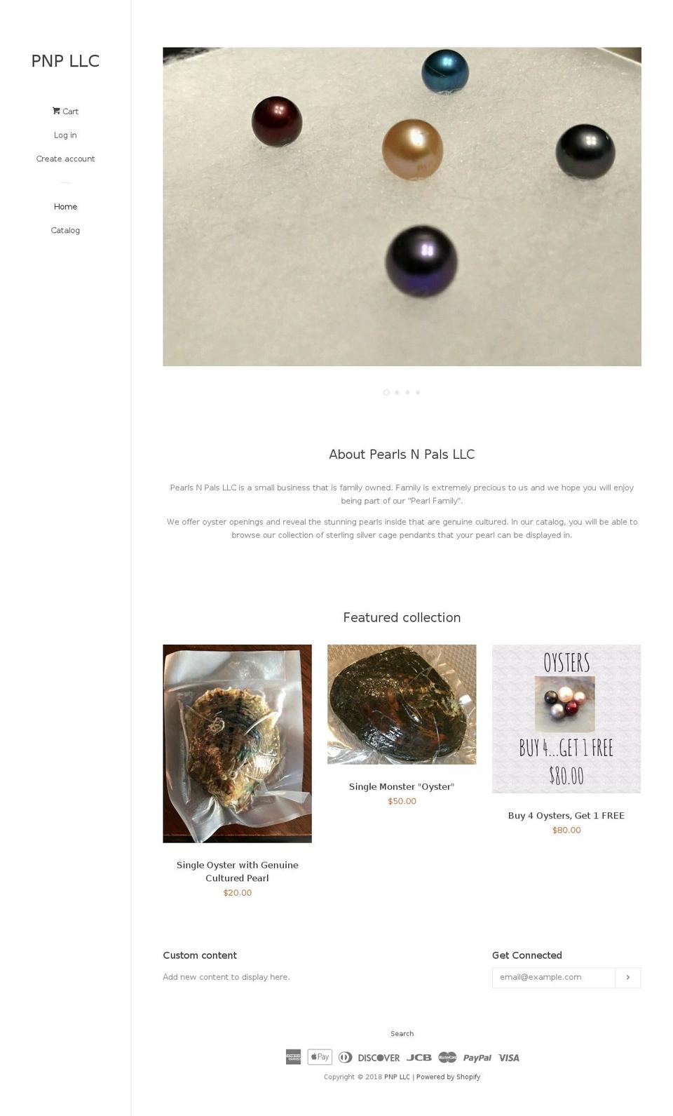 pearlsnpalsllc.com — Shopify storefront screenshot