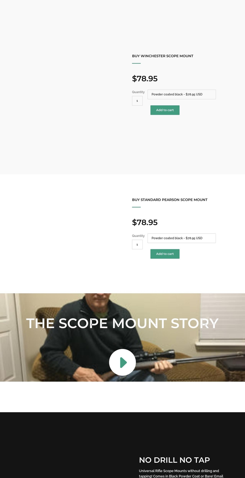 pearsonscopemount.com — Shopify storefront screenshot