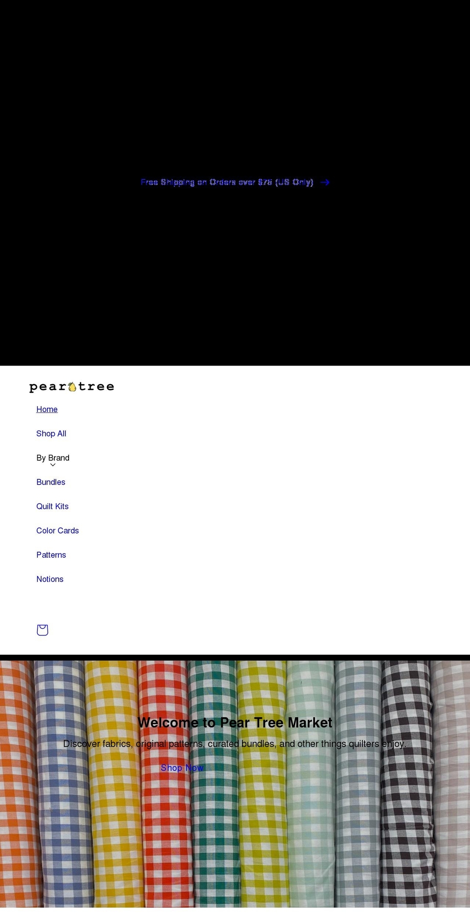 peartreemarket.com shopify website screenshot