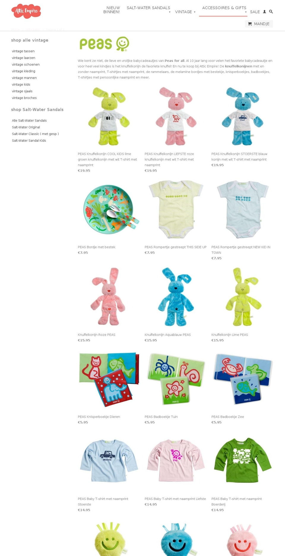peasforall.com shopify website screenshot