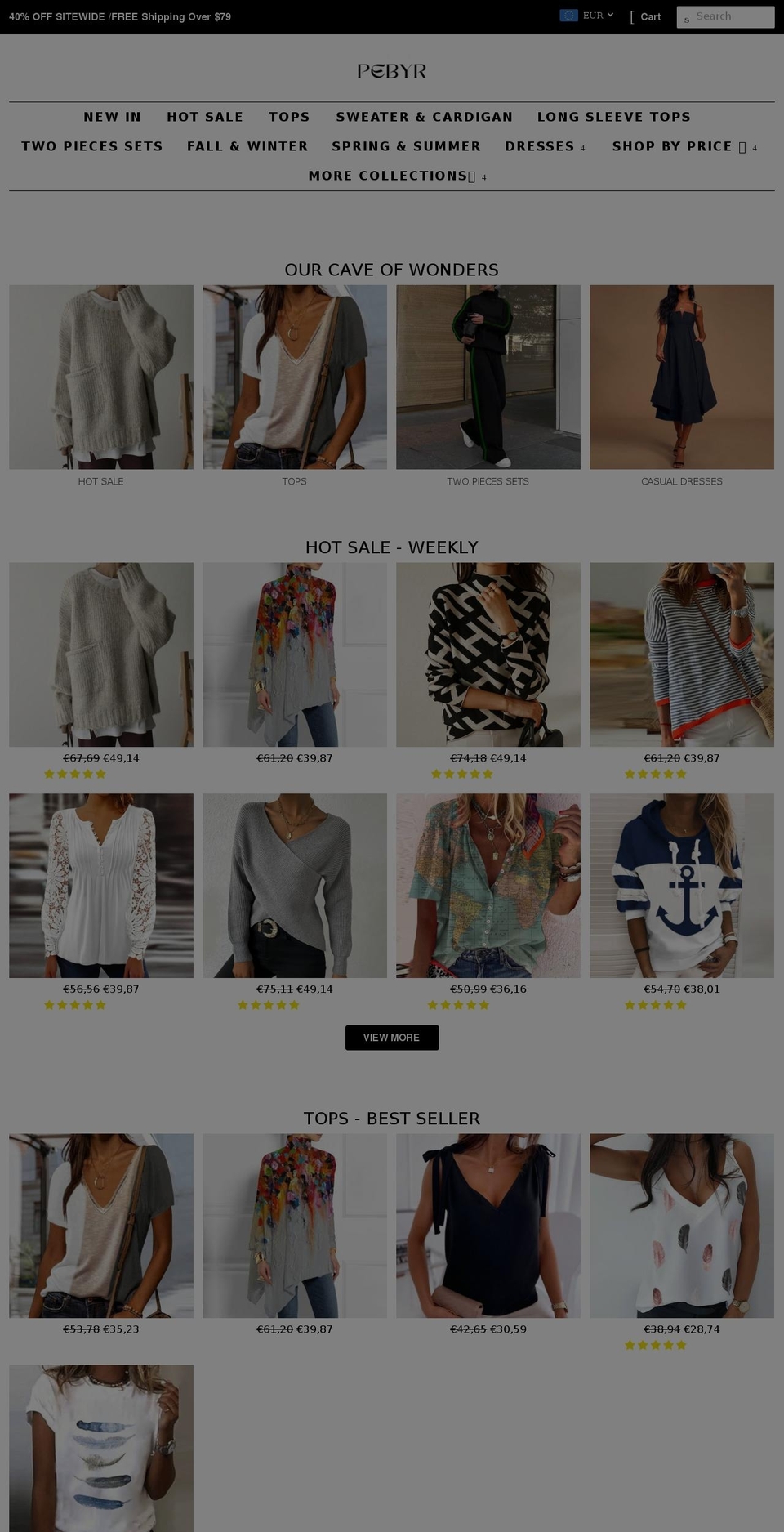 2022 1 Shopify theme site example pebyr.com