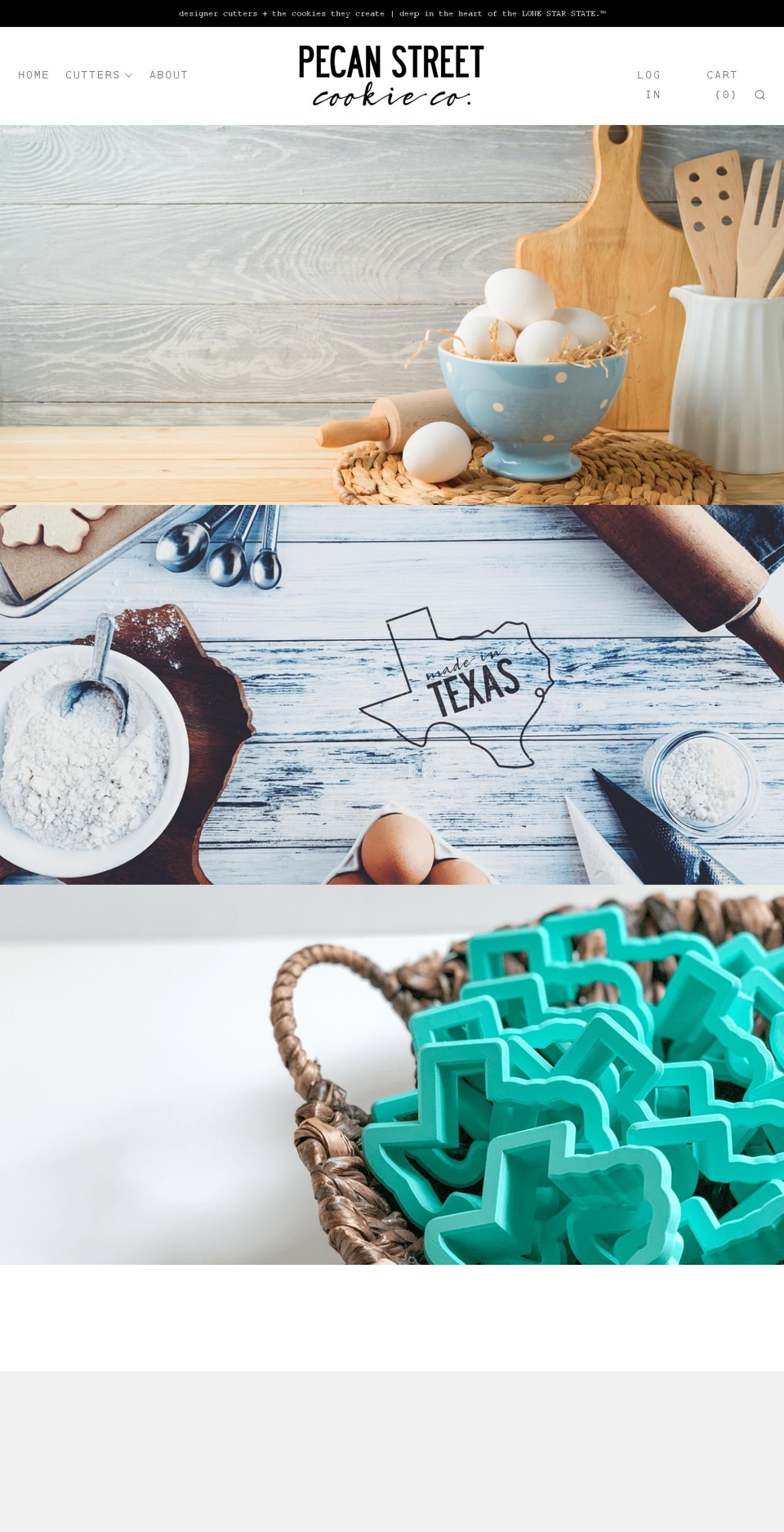 pecanstreetcookieco.com shopify website screenshot