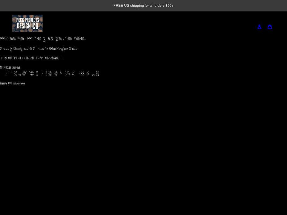 peckprojectsdesignco.com shopify website screenshot