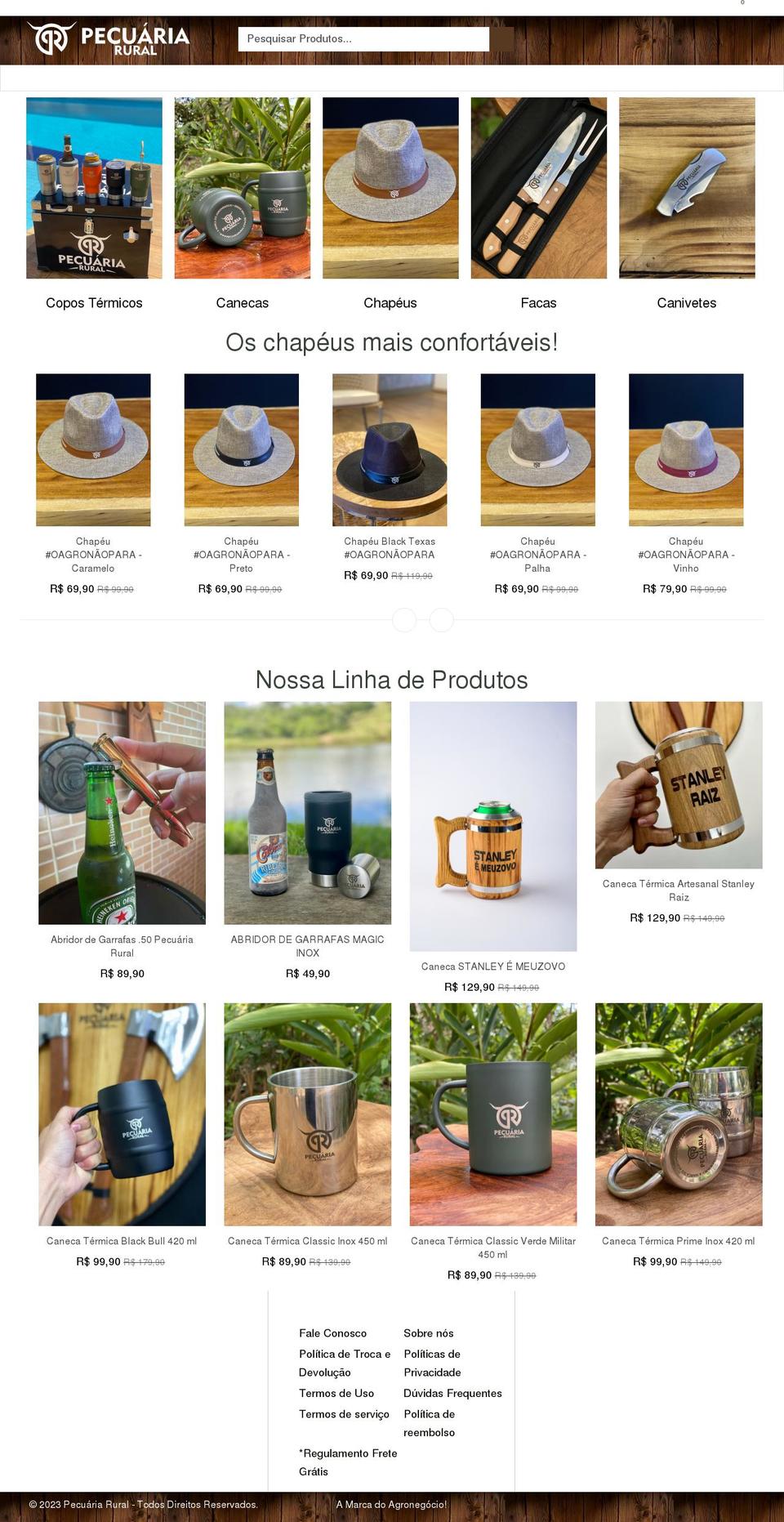 pecuariarural.com shopify website screenshot