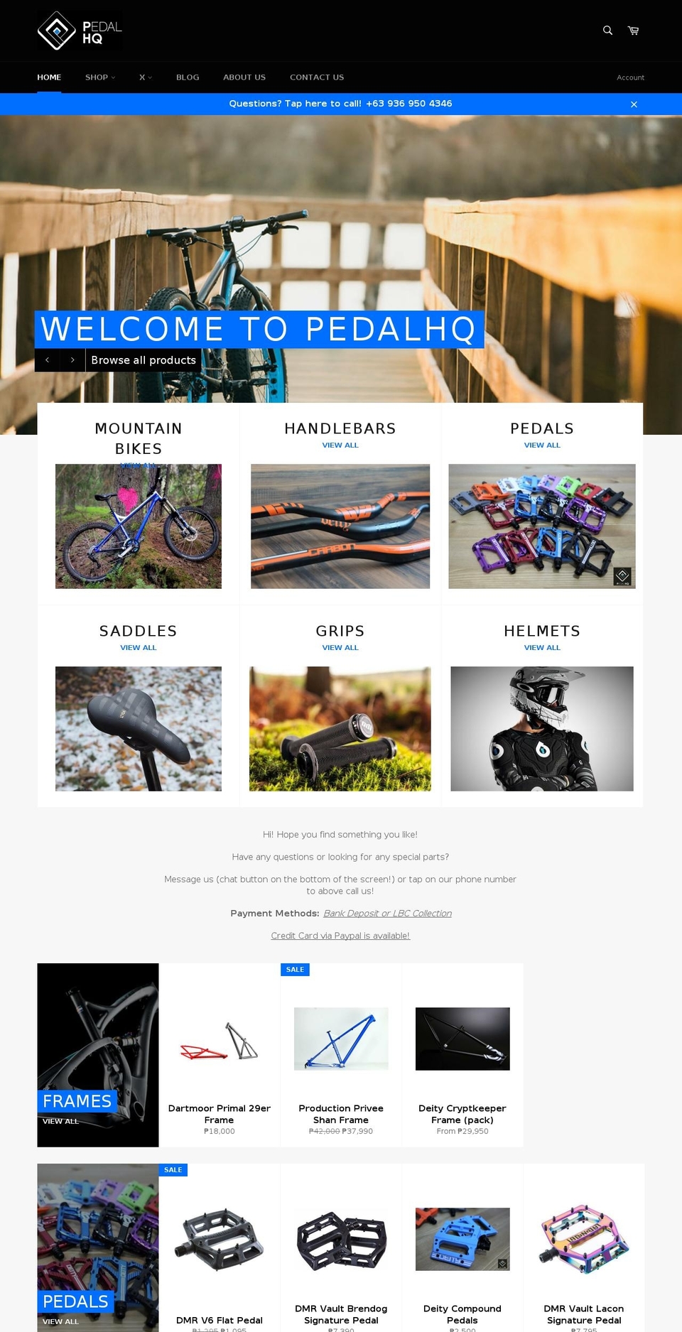 pedalhq.com shopify website screenshot